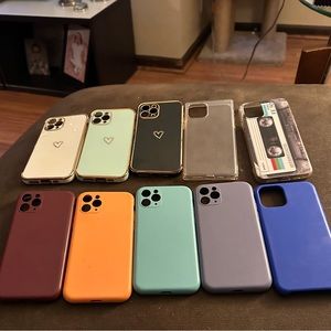 iPhone 11 Pro cases for sale!! All gently used this is over a $150 collection :)